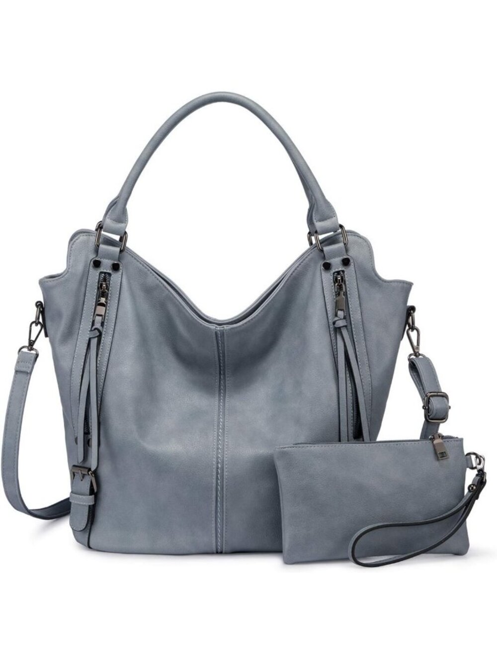Stylish PU Leather Tote Bag for Women | Large Hobo Shoulder Purse with